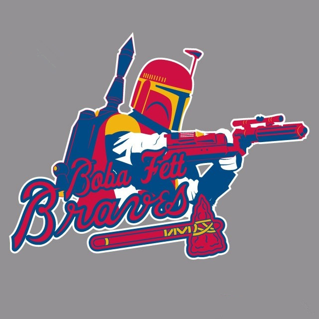 Atlanta Braves Star Wars Logo DIY iron on transfer (heat transfer)